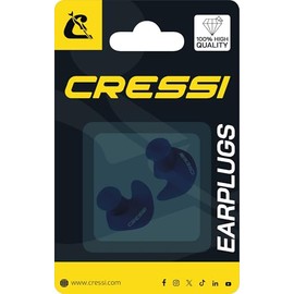 CRESSI Dry Ear Plugs, tapones para los oídos de silicona unisex para adultos, negro, talla única