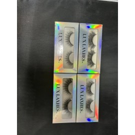 Lux Lashes 4 Pack Glue On Eyelashes With Free Applicator. All Styles.