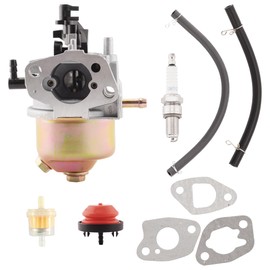 WateryWave Caburetor Replacement for Mountfield RS100 HP164 HP414 M411PD SP164 SP414 Lawnmower Garden Tool Engine 11850697 with Air filter Spark Plug Primer Bulb Fuel Filter Gasline Hose,9PCS(HP414)