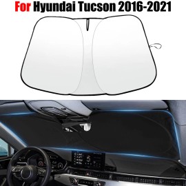 Unbranded For Hyundai Tucson 2016-2021 Car Windshield Sun Shade Cover Visor UV Heat Block