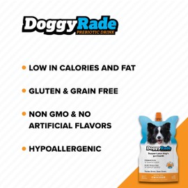 Tonisity DoggyRade C Dog Sports Drink (Prebiotic, Isotonic Drink for Dogs) | Electrolytes, Nutrients & Amino Acids | Quick Hydration Drink for Dogs + Low Calorie | More Than Just Water! | Chicken | 250ml x 10