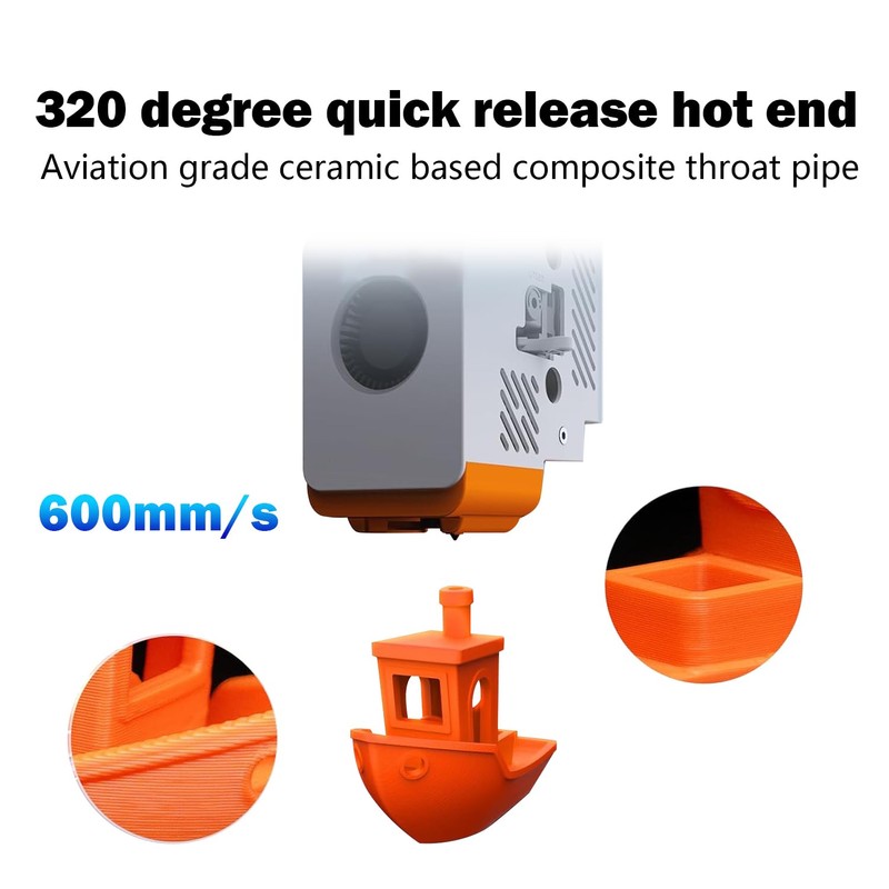 Upgraded Ceramic Kobra S1 Combo Hotend Assembled Extruder Printhead Kit