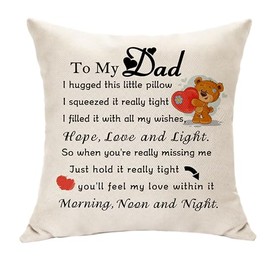 Hasodeo Best Dad Gifts from Daughter Son - Dad Keepsake Decoration 45 X 45 CM