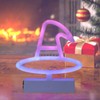 Neon Light Plastic Witch Hat Shape USB Battery Powered RGB