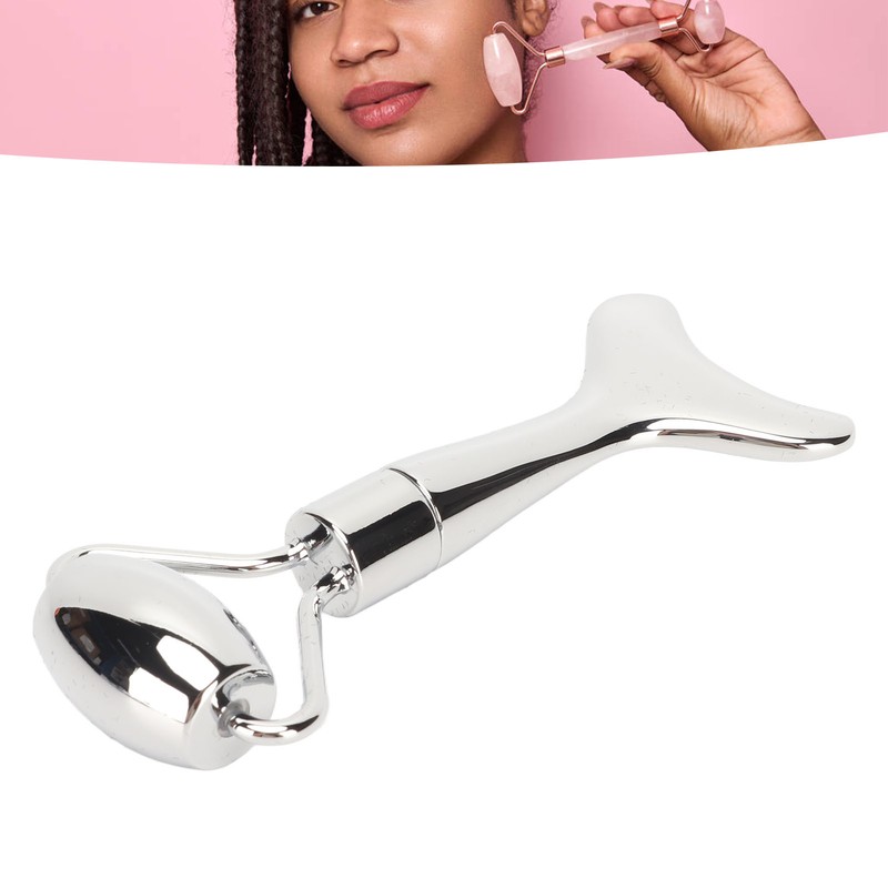 Facial Roller Gua Sha Board Double Heads Reduce Swelling Zinc