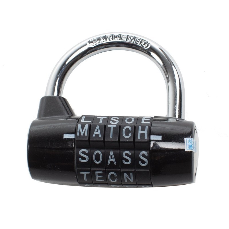 Padlock,combination padlock,5 dial padlock,5 letter lock,5 code padlock,gym locker lock,for