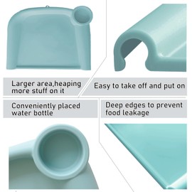 Baby Dining Tray Compatible with Inglesina Fast Table Chair Silicone Baby Feeding Tray for Clip-On Fast Table Chair Dishwasher Safe BPA Free Silicone Removable Dining Tray Accessory -Light Blue