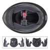 GLX GX11 Compact Motorcycle Helmet - Black, Large - Full