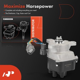 A-Premium Ignition Distributor with Cap and Rotor Compatible with Honda Civic 1992-1995, Civic del Sol 1993-1995, 1.5L, Replace# 30100P06A02