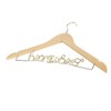 Wedding Hanger Anti Slip Wooden Clothes Hanger Iron Clothing Hanger