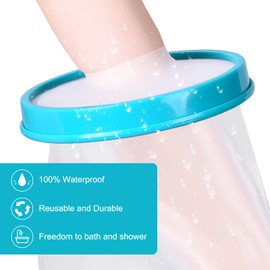 Fasola Child Cast Cover Arm Waterproof for Shower, Plaster Hand Sleeve Dressing Protector for Broken Wrist, Elbow, Fingers Wound, Burns, Reusable Cast Bag Full Arm Keep Wounds & Bandage Dry, 12 inch