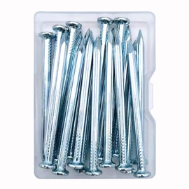 ELOOGAA 18pcs 2-3/8 inch Galvanized Hardware Nails for Hanging Pictures,Good Hardness Picture Hanging Nails,Wall Nails,Wood Nails