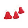 DeKulture Wool Felt Jingle Bells Christmas Ornaments (Set of 3)
