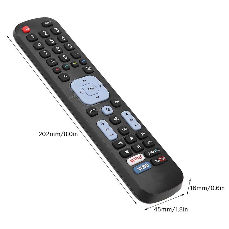 ASHATA EN2A27ST Replacement TV Remote Control for Sharp 4K Ultra