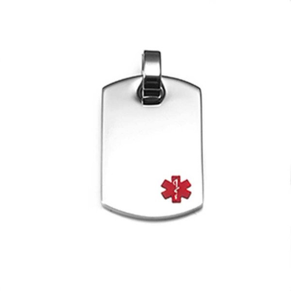 StickyJ Stainless Steel Medical Alert Dog Tag with Free Engraving
