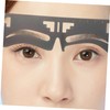 Mikinona Stylish Eyebrow Measuring Tool 2pcs Stainless Steel Ruler Stencil