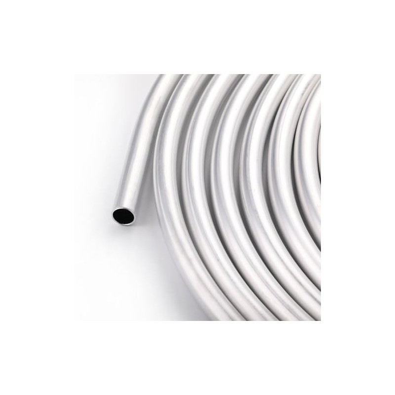 Podavelle 5/16" OD Aluminum Hard Fuel Line Hardline Tube Tubing
