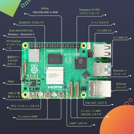 Raspberry Pi 5 4GB Raspberry Pi 5 / Japanese Technology Compliant