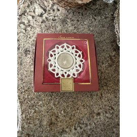 Lenox for the Holidays Snow Lights TEA LIGHT CANDLE HOLDER Christmas New in Box