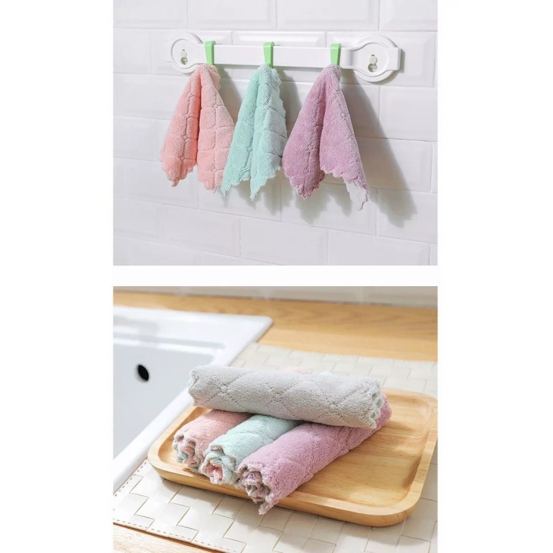 Dolores Cocina Vellón Coral Toalla Paño Absorbente Trapos Limpieza