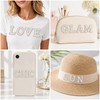82 PCS Self Adhesive Pearl Letter Patches (A-Z), Number Patch
