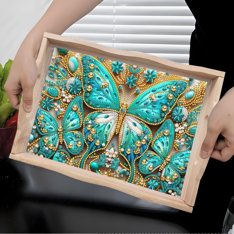 ARTopet DIY Diamond Art Painting Creative Design Handmade Wooden Serving