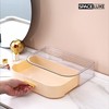 SpaceLuxe Makeup Organizer with Drawers and 360° Rotating Brush Holder,