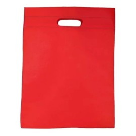 Cimboa 10 Bolsa Boutique Ecologica Non Woven 45.5x35.5 Serigrafia Color Rojo