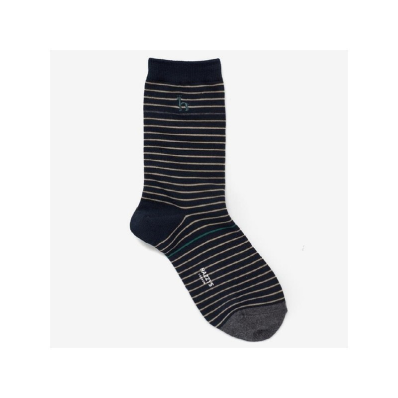 Hazzys (대구신세계)스트라이프 컬러배색 남성 양말 3종세트 HJSS5E105WT Daegu Shinsegae Striped