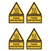 Sticker 150 x 100 mm, Pack of 4 – Caution