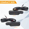 QUASCO Universal Motorcycle Turn Signals Sequential Front Led Blinkers Amber