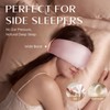 100% Mulberry Silk Sleep Mask, 3D Contoured Eye Mask with