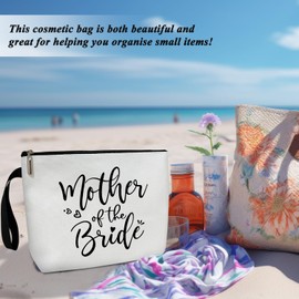 ZSHFMY Cosmetic Bag for Mom, Mother of the Bride Cosmetic Bag, Inspirational Gifts for Women Mother, Mom Gifts from Daughters Sons, Appreciation Gifts for Women, Bulk Supplies Cosmetic Bags - 041