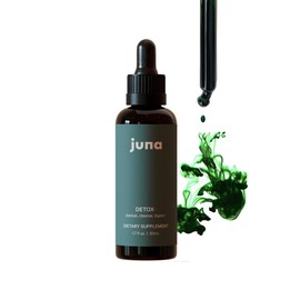 Juna Chlorophyll Liquid Drops, 3X Potency Concentration - Detox, Debloat, Cleanse, Internal Deodorant, Energy & Cellular Support Supplement - Fresh Minty Lemon Taste