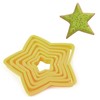 12-Piece Star Cookie Cutters, Fondant Doughnut Cookie Cutters Set, Christmas
