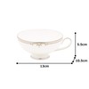 Narumi 51008-2508 Cup and Saucer, Thin Pearl Accent, Arabesque Platinum,