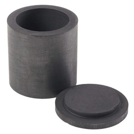 Graphite Crucible, 40 x 40 mm High Purity Jewellery Tools, Graphite Melting Pot Casting with Lid, The Ashes of the Graphite Pot with Less than 0.1%, Very Suitable for Melting Precious Metals or Ni