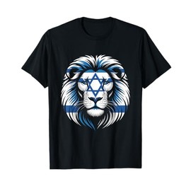 Lion Of Judah Jewish Pride Israel Flag Strength Unity T-Shirt
