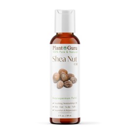Plant Guru African Shea Nut Butter Oil 2 fl. oz. 100% Pure Natural Skin, Face, Hair Growth And Moisturizer. DIY Body Butters, Lotions, Creams, Lip Balm And Soap Making.
