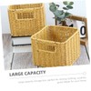 VILLFUL Elegant Desktop Basket Woven Storage Basket for Office Kitchen