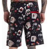 Sullen Eightball Tattoo Lifestyle Graphic Swim Boardshorts Black (US, Numeric,