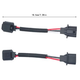 4Pcs H13 9008 Female to Male Headlight Bulb Socket Adapter Connector Wiring Harness Extension Light Fog Use