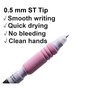 Maydahui 8 Pcs Erasable Gel Pens Blue Ink Soft Grip