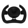 277mm Racing Steering Wheel with 135mm Adapter Black PU Universal