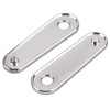 XMMT Chrome Motorcycle Rear Passenger Floorboard Foot Peg Frame Plates
