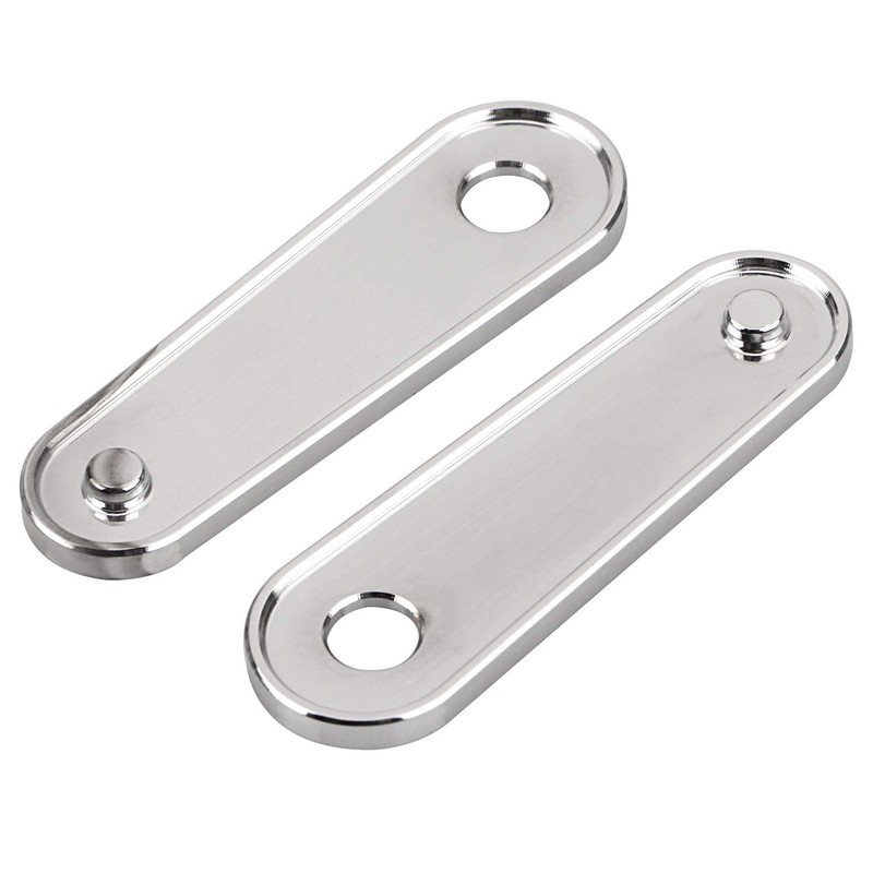 XMMT Chrome Motorcycle Rear Passenger Floorboard Foot Peg Frame Plates