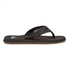 Quiksilver Men's Monkey Wrench 3 Point Sandal, Black/Black/Brown, 10 M