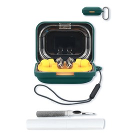 Compatible with Nothing Ear (a) Wireless Earbuds(2024) Soft Silicone Protective Case Cover with Keychain,Cleaning Kit and Lanyard, Shockproof Cover for Nothing Ear (a) Earbuds-Green