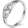 Jude Jewelers Stainless Steel Classic Plain Celtic Knot Pattern Wedding