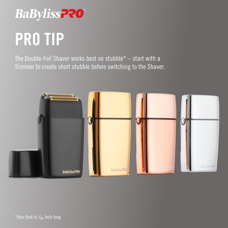 BaBylissPRO Barberology Double Foil Shaver FXX3SB FX3 Professional High-Speed Electric